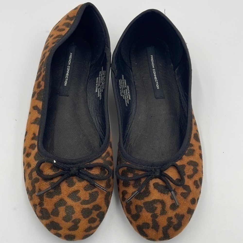French Connection Diana Flat in Leopard Print